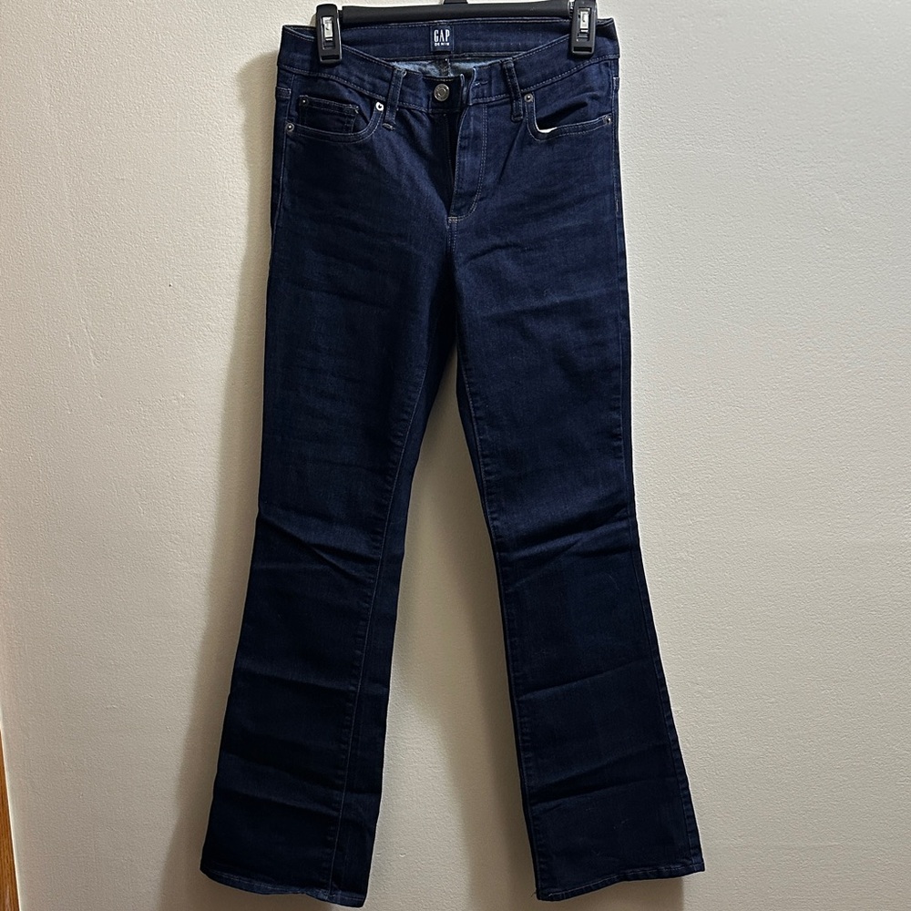 GAP Women's Midnight Blue Flare Jeans